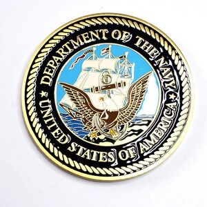 United States Navy Challenge Coin POW MIA You Are Not Forgotten Design